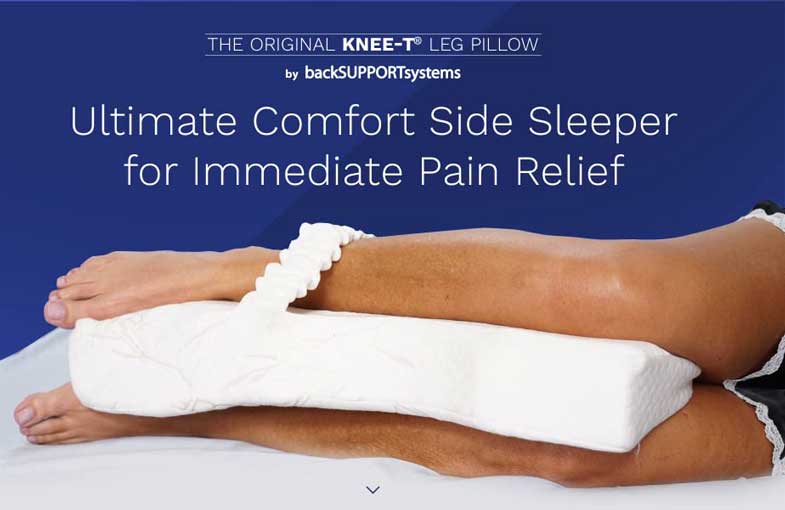 Knee Pillow for Side Sleepers with Strap